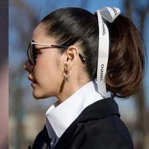 CHANEL | Accessories | 25 Off 4 Chanel Logo Ribbon Black 